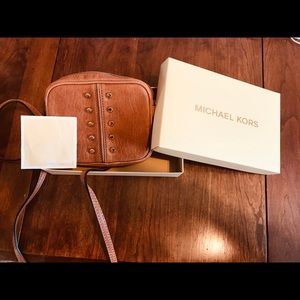 Authentic Michael Kors leather crossbody with box